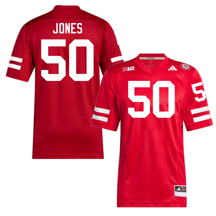Nebraska Cornhuskers #50 Christian Jones College Football Jerseys Stitched-Scarlet Nebraska Cornhuskers #50 Christian Jones College Football Jerseys Stitched-Scarlet